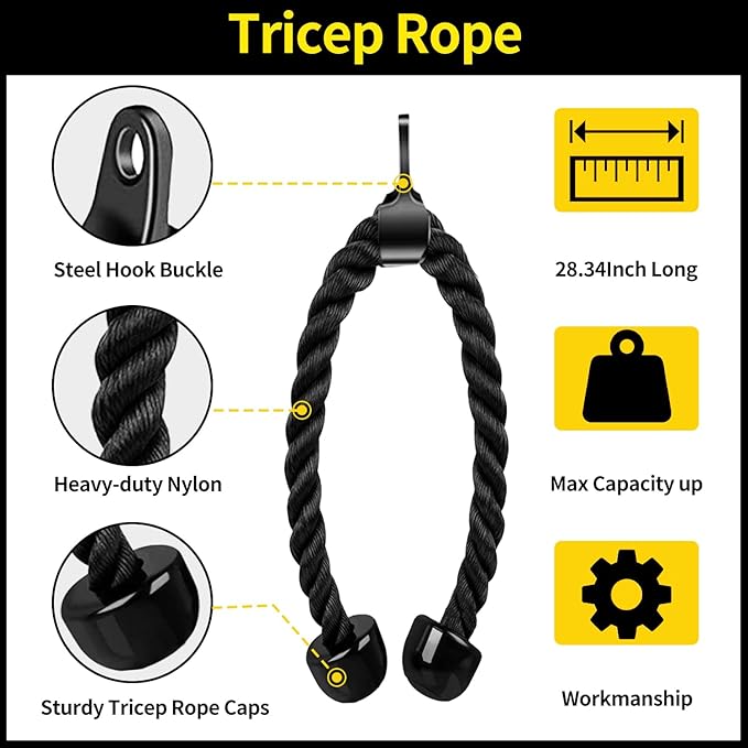 Cable Machine Attachment LAT Pulldown Attachments Cable Machine Accessories for Home Gym