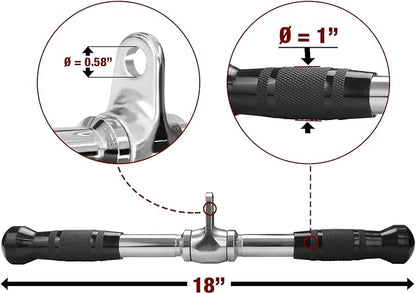 A2ZCARE LAT Pull Down Cable Machine Attachment - Cable Machine Accessories for Home Gym with Multi Option