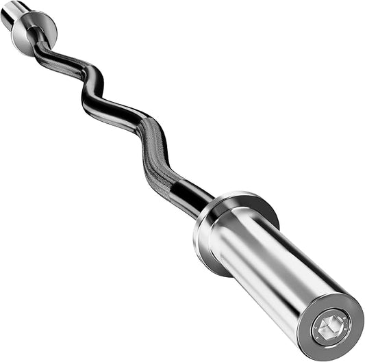 Olympic Barbell Bar EZ Curl Bar Weightlifting Barbell 2 Inch