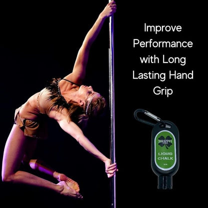 Scrappy's Fitness Liquid Chalk - Long Lasting, Premium Grip for Athletes - Weightlifting, Gymnastics, Rock Climbing, Pole Dancing & More - Travel Size with Clip - Quick Drying & Mess Free