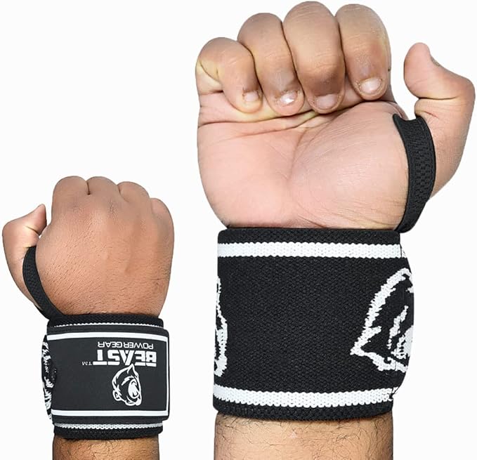Wrist Wraps for Weightlifting 18” Premium Quality Wrist Support for Bodybuilding Heavy Duty Thumb Loop Powerlifting, Strength Training for Men and Women