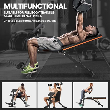 Panana Multi-Functional Gym Bench Adjustable Weight Bench Workout