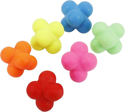 Yaegoo 6 PCS Reaction Balls Rubber Reaction Bounce