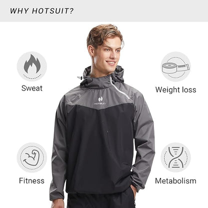 HOTSUIT Sauna Suit for Men Sweat Sauna Jacket