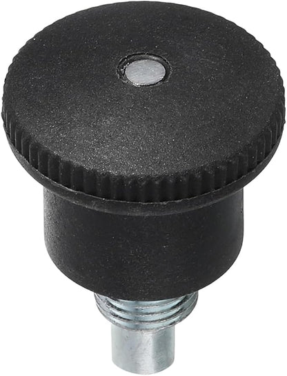 uxcell Pull Pin Spring Knob Replacement Parts, M10 Adjustment Fitness Pull Pin Knob for Home Fitness Exercise Bike, Black 1Pcs