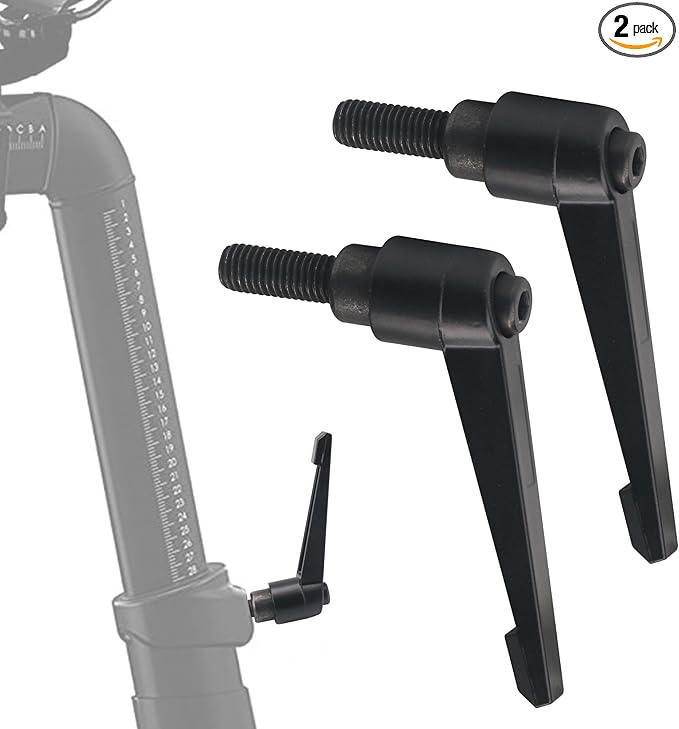 Exercise Bike Seat an Handle Height bar Adjustment Lever for Peloton Bike Replacement Parts, Adjustable Alloy L-Handle Accessories -2 Pack