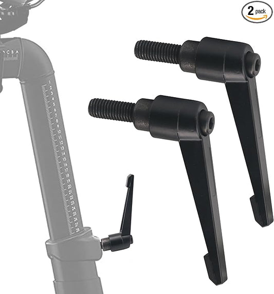 Exercise Bike Seat an Handle Height bar Adjustment Lever for Peloton Bike Replacement Parts, Adjustable Alloy L-Handle Accessories -2 Pack