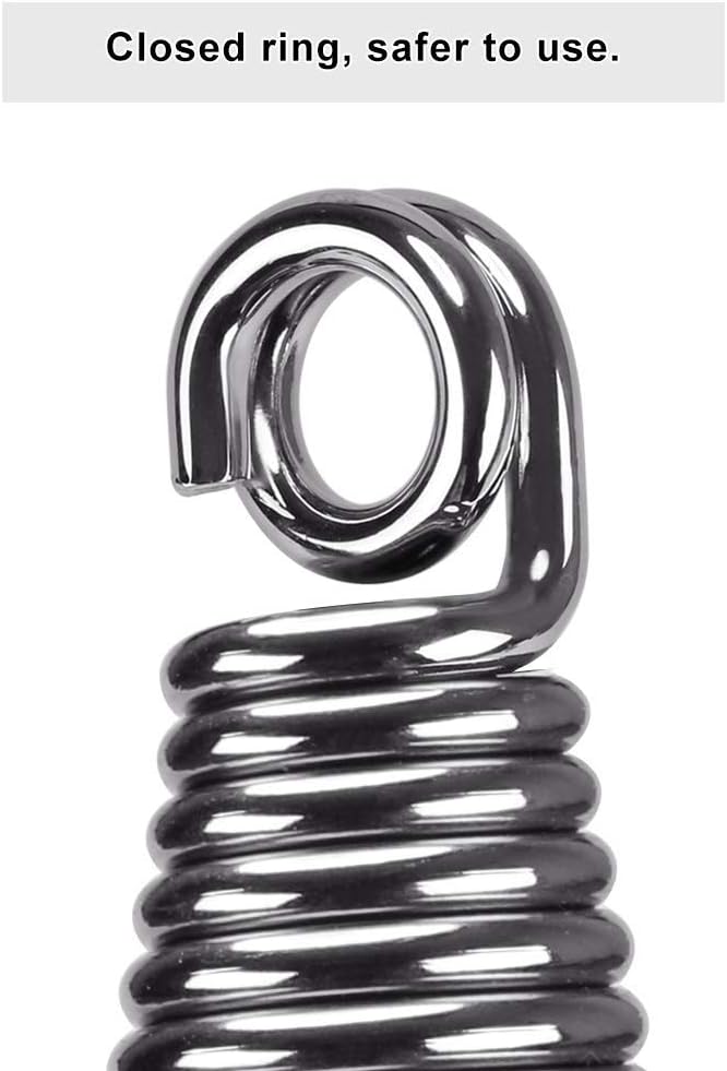 SELEWARE Heavy Duty Bag Spring for Punching Bag - Chrome Plated with Secure Closed-Loop Design for Boxing, MMA, and More, Smooth & Safe Suspension, Eliminates Ceiling Vibration During Boxing Workouts