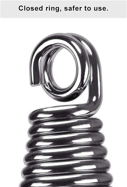 SELEWARE Heavy Duty Bag Spring for Punching Bag - Chrome Plated with Secure Closed-Loop Design for Boxing, MMA, and More, Smooth & Safe Suspension, Eliminates Ceiling Vibration During Boxing Workouts