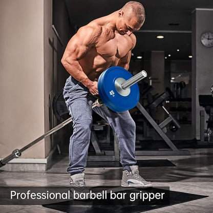 V Bar Landmine Handle Attachment for Barbell Bar, Solid Multi-Grip Landmine Handle Attachment with Non-Slip Rubber Handle, Fits Olympic Bars Strength Training Bars