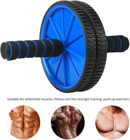 Blue Dual Roller Abdominal Exerciser - 18cm Diameter