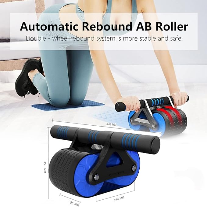 Automatic Rebound Abdominal Roller Wheel，quiet Non-slip Core Abdominal Exerciser