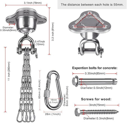 SELEWARE Boxing Punching Bag Hanger, Heavy Bag Hanger Bracket for Heavy Bag Boxing Muay Thai Training Hardware