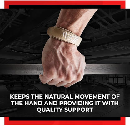 WARM BODY COLD MIND Leather Wrist Wraps for Weightlifting, Powerlifting, Gym – Wrist Support for Men & Women – Heavy Duty Wrist Straps for Strength Training