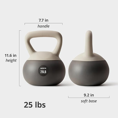 Soft Kettlebells with Cushioned Impact-Resistant Base and Anti-Slip