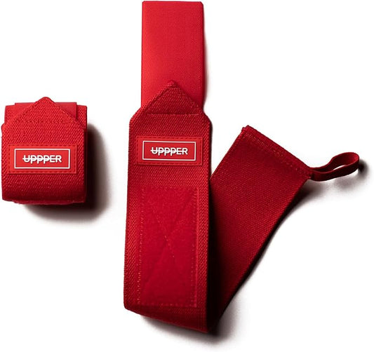 UPPPER Wrist Wraps for Weightlifting - 19" Wrist Support with Thumb Loop for Bench Press, Powerlifting, and Gym Workouts - Men & Women | Premium Fitness Gear