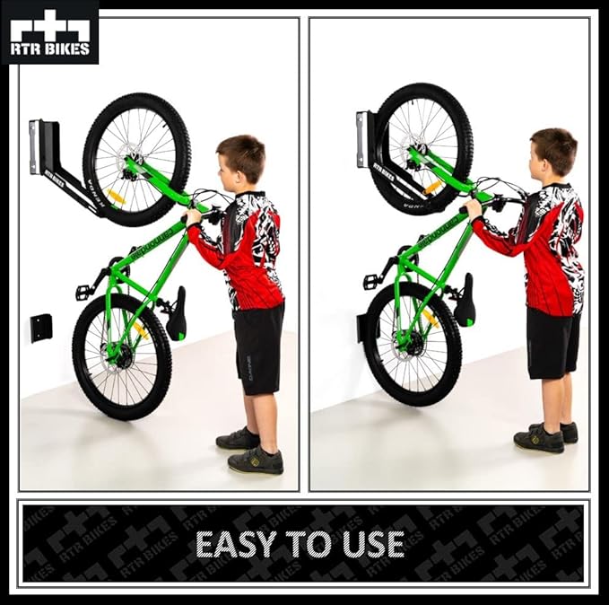 Kranked Twist Professional Hanger/Wall Mount Bicycle Swivel Bracket - Ideal for Garages or Bicycle Shops