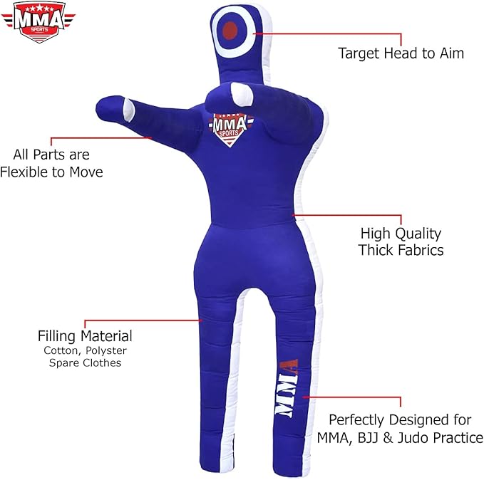 Sports Brazilian JIU Jitsu Grappling Submission Throwing Dummy Punching Heavy Bag Kick Boxing Dummies UNFILLED