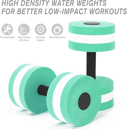 NEAGLORY 5-Piece Aquatic Exercise Set - Pool Fitness Equipment with Foam Water Dumbbell, Swim Kickboard, Pull Buoy, Aquatic Swim Belt