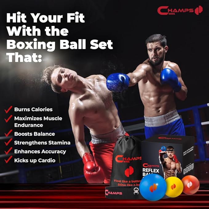 Boxing Reflex Balls Set of 3 – Boxing 3 Spare