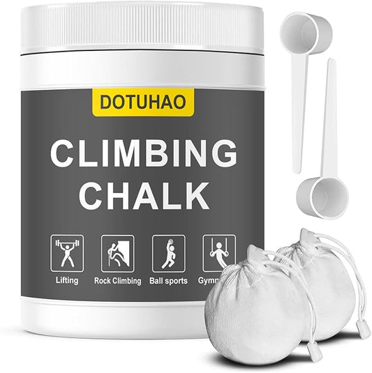 Climbing Chalk 500ML, Gym Chalk for Weightlifting, Rock Climbing, Bouldering, Gymnastics, Pole Grip, & More - Lifting Chalk & Climbing Chalk for Dry Hands