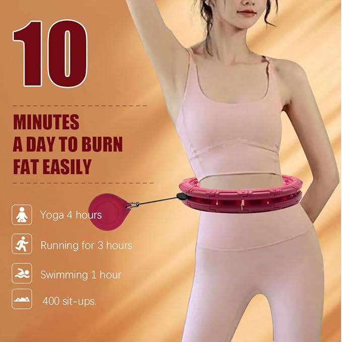 Weighted Fit Hoop 2 in 1 Abdomen 60inch 30 30 Knots,47inch Knots,47inch 24 24 Knots,Great
