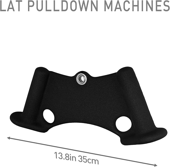 Home Gym Fitness Rowing T-bar V-bar Pulley Cable Machine Attachments, Bicep Curl Tricep Lat pulldown Bar Back Strength Training Handle Grips Lat Pull Down Bar Press Down Exercises