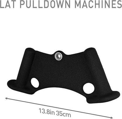 Home Gym Fitness Rowing T-bar V-bar Pulley Cable Machine Attachments, Bicep Curl Tricep Lat pulldown Bar Back Strength Training Handle Grips Lat Pull Down Bar Press Down Exercises
