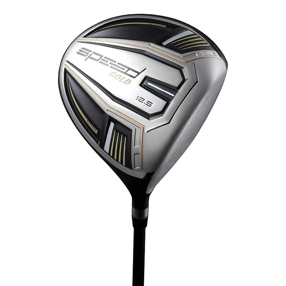 Speed Titanium Driver Golf Club, 10°, 11.5°, 12.5° Loft , Ultra Lightweight Graphite Shaft, Oversized Sweet Spot, Aerodynamic Design, USGA Conforming Mens Golf Driver + Deluxe Headcover