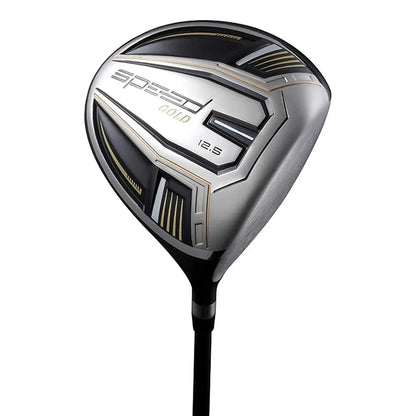 Speed Titanium Driver Golf Club, 10°, 11.5°, 12.5° Loft , Ultra Lightweight Graphite Shaft, Oversized Sweet Spot, Aerodynamic Design, USGA Conforming Mens Golf Driver + Deluxe Headcover