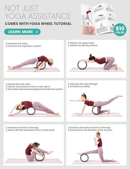 Yoga Wheel Set of 3 13"/10.5"/6.5''
