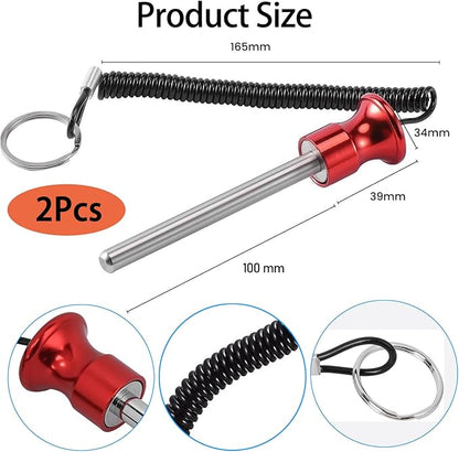 Weight Stack Pin,Magnetic Weight Pin,Diameter 4 Inch Solid Aluminum Alloy Universal Gym Pin Weight Machine Pin for Home Gym Exercise Machine Accessories(2pcs)