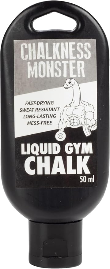 Chalkness Monster Liquid Gym Chalk - Mess-Free - Premium Sweat Resistant Long Lasting Grip - Quick Dry Hand Grip for Gymnastics, Rock Climbing, Power Lifting and More