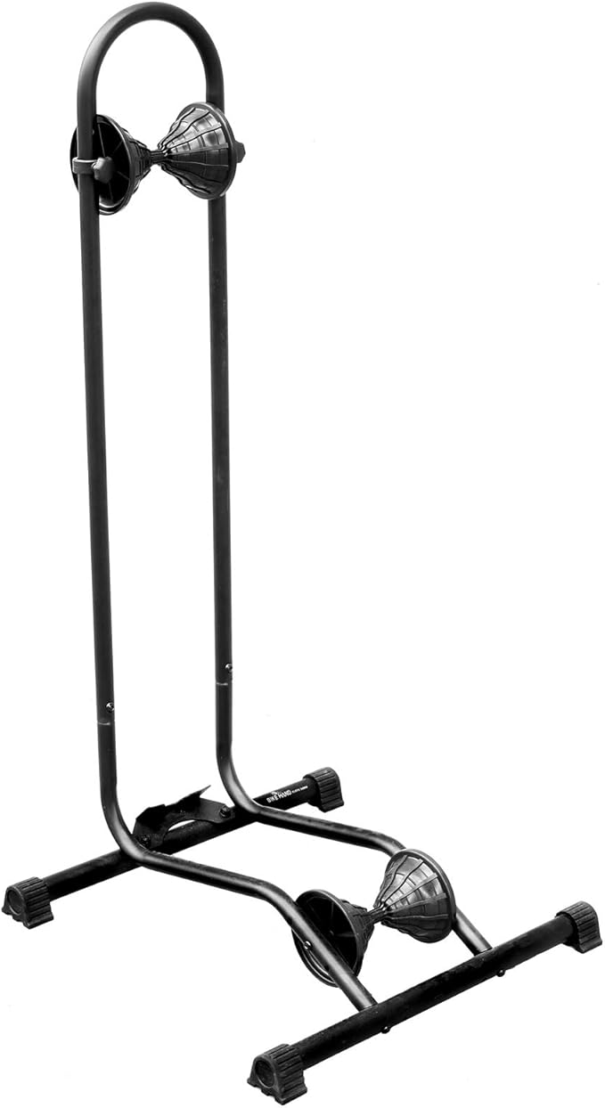 BikeHand Bike Floor Stand Parking Rack Stand - for 24"-29" Mountain MTB & Road Bikes Bicycles Indoor Outdoor Garage Storage - Fat Bike for 1 Bike
