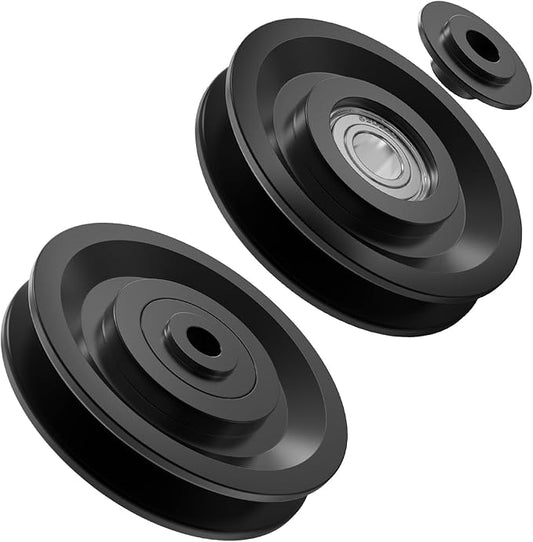 Universal Nylon Bearing Pulley Wheel Replace Gym Attachments Diameter 90mm/3.5" for Gym Equipment Part Cable Machine