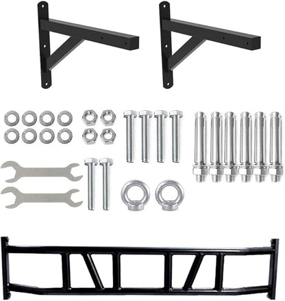ptlsy Wall Mounted Pull Up Bar Multifunctional 440 Lbs