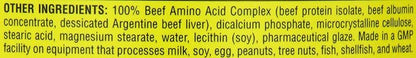 Universal Nutrition - 100% Beef Aminos -3g of Beef Protein Isolate for Recovery and Growth - 200 Tabs