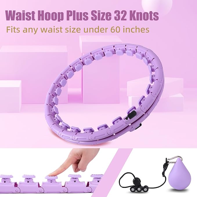 34 Knots Weighted Workout Hoop Plus Size