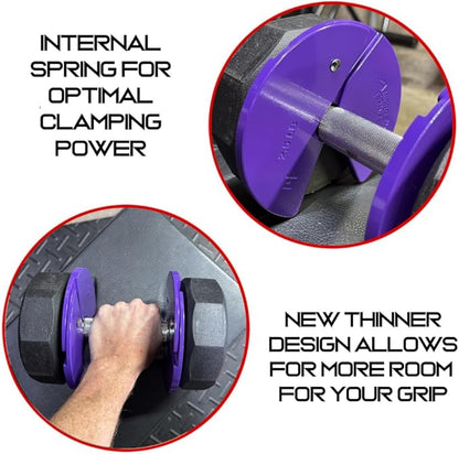 Micro Gainz Dumbbell Fractional 2.5 lb Weight Plate, Ideal for Micro Loading, (Choose Color) 4 Piece Fractional Weight Plates, Designed for Dumbbell Training, Made In USA