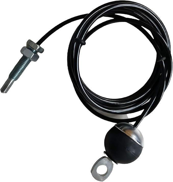 KORIKAHM Fitness Pulley Cable 118/157 / 197/236 Inch, LAT Pulldown Cable Replacement Gym Thick 6mm for Pulley System Cable Machine Accessories, PU Coating Steel Wire Rope with Stopper Ball