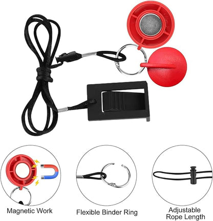 EEEKit Treadmill Safety Key Magnet Replacement, Universal Treadmill Emergency Stop Key for Image, Reebok, Epic, Golds Gym, Freemotion, Healthrider Running Machine