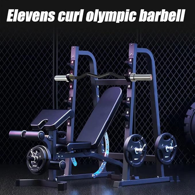 Elevens Olympic Barbell Training Curl Weight Bar 300LBS/330LBS/700LBS /1000LBS/1500LBS Capacity,Chrome