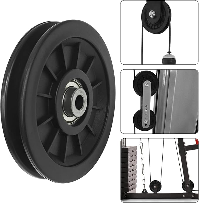 Universal Bearing Pulley Wheel for Cable Machine Gym Equipment Part Garage Door