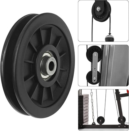 Universal Bearing Pulley Wheel for Cable Machine Gym Equipment Part Garage Door