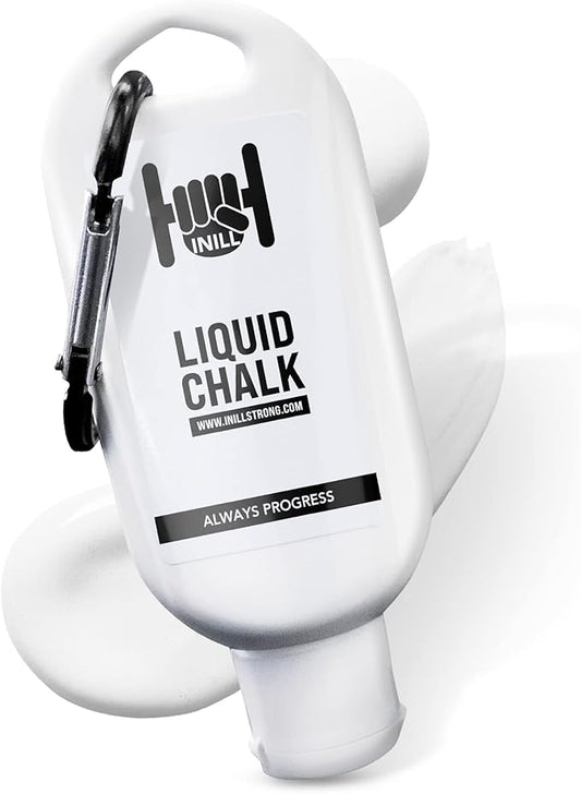 Inill - Liquid Chalk for Weightlifting, Powerlifting, and Rock Climbing, Non-Toxic and Non-Staining, Gym Chalk for Exercise and Workout, Lifting Chalk - 50 ml
