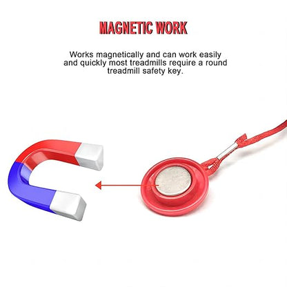 Magnetic Safety Switch Universal Treadmill Magnetic Lock Emergency Stop Treadmill Accessories Suitable for Most Treadmills