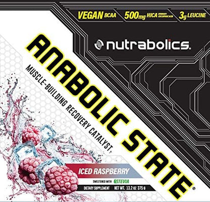 Nutrabolics Dietary Supplement Anabolic State Iced Raspberry 375g (30 Servings)