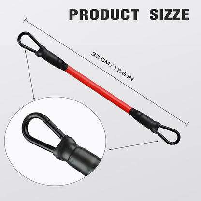 4 Pcs Punching Bag Elastic Cords, Boxing Bag Accessories for Strengthen The Rebound of The Punching Bag, Red, 12.6 inches, 50 Lbs