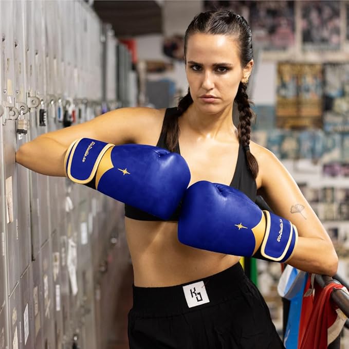 Boxing Gloves for Men & Women - Leather Gloves for Heavy Bag, Punching Bag,Muay Thai, MMA, Kickboxing, Gym Training, Sparring Pro-Style Guantes de Boxeo 12oz 14oz 16oz