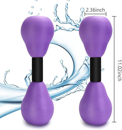 Aquatic Dumbells,2Pcs Foam Water Weights Aerobic Exercise Fitness